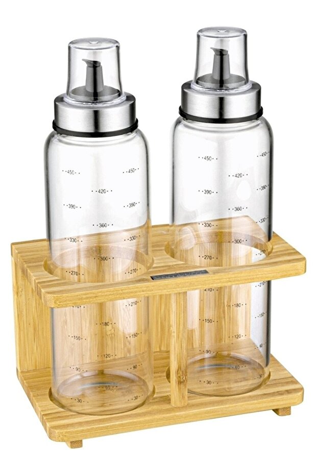Damla - 3 Piece Oil Pot and Vinegar Container 500 ml