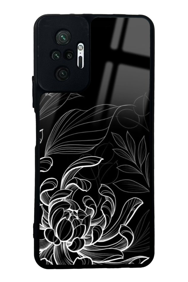 حافظة هاتف لامعة بتصميم أوراق شجر ضوء القمر لهاتف Xiaomi Redmi Note 10 Pro
