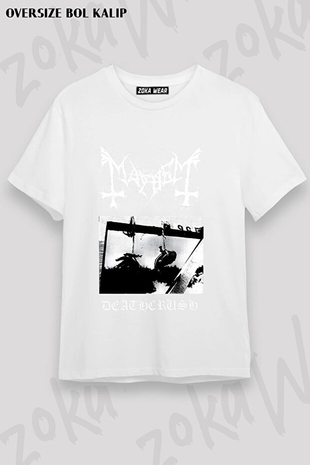 Unisex Loose Fit Mayhem V9 Printed T-Shirt