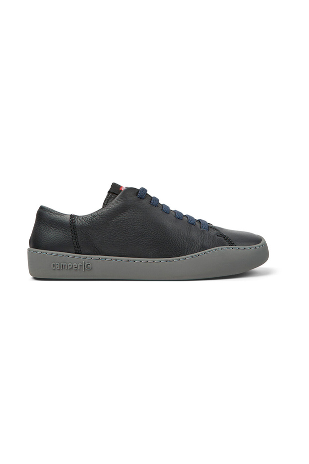 Women's Brand Logo Smart Lace-Up Black Casual Shoes