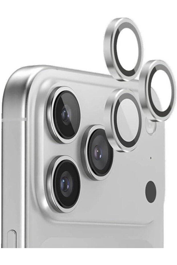 iPhone 17 Pro / 17 Pro Max Camera Lens Protector, Keep Original Camera Metal Ring Cover, HD Clear