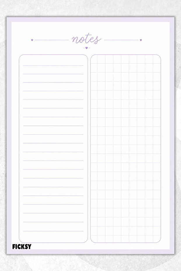 A4 Notepad Lined Checkered Notebook - 50 Sheets - Memopad - Notepad - Notepad - Note Paper - 1
