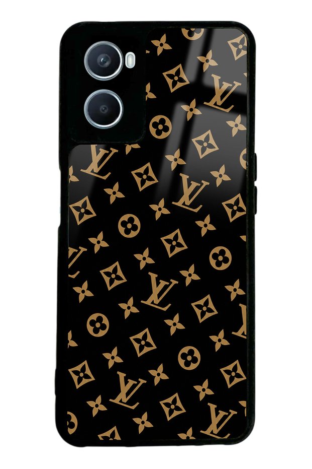 Oppo A96 Black Lv Design Glossy Phone Case
