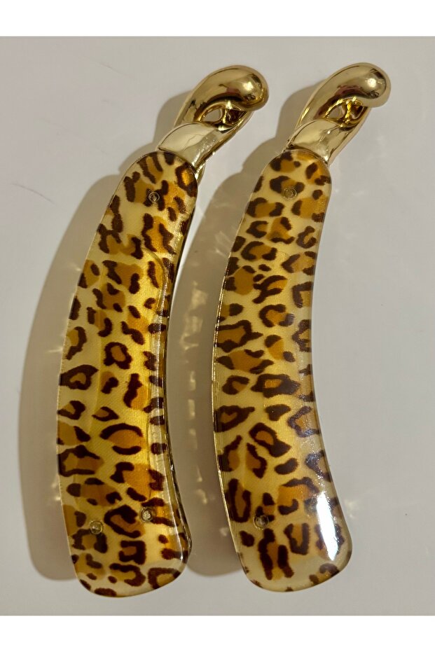 2-Piece Leopard Banana Clip Set