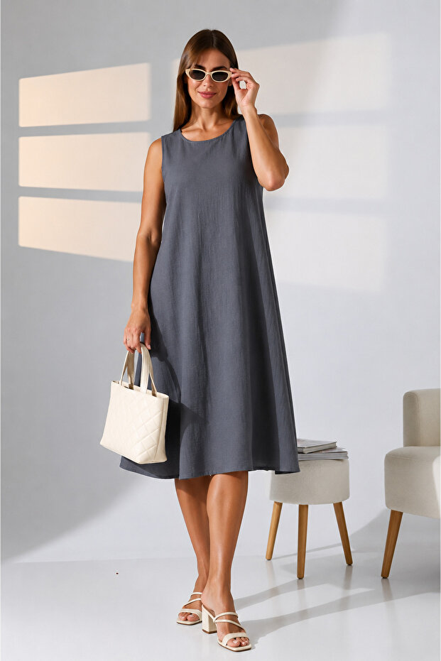 Likapashop 2691 Muslin Dress