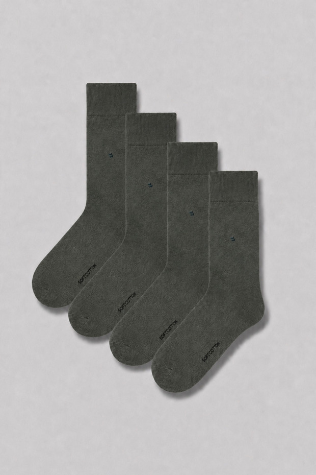 Men's 4-Pack Cotton Patterned Socks