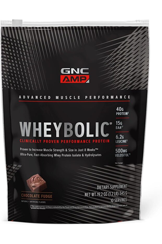 GNC AMP Wheybolic Whey Protein Powder Isolate with BCAA | Targeted Muscle Building and Workout Suppo