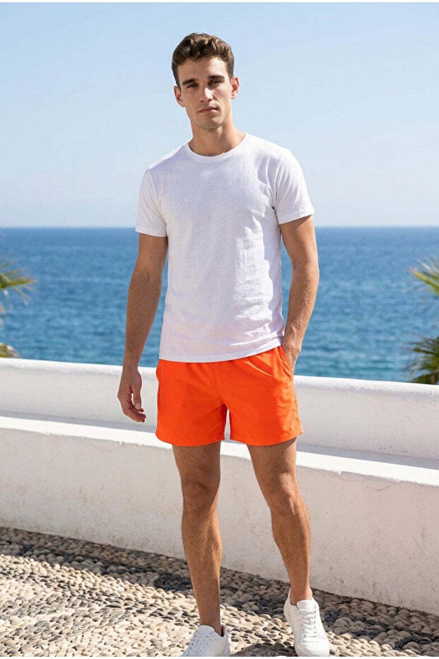Ironbridge GT Men's Lined Run Shorts 5" Dark Orange (XXL)