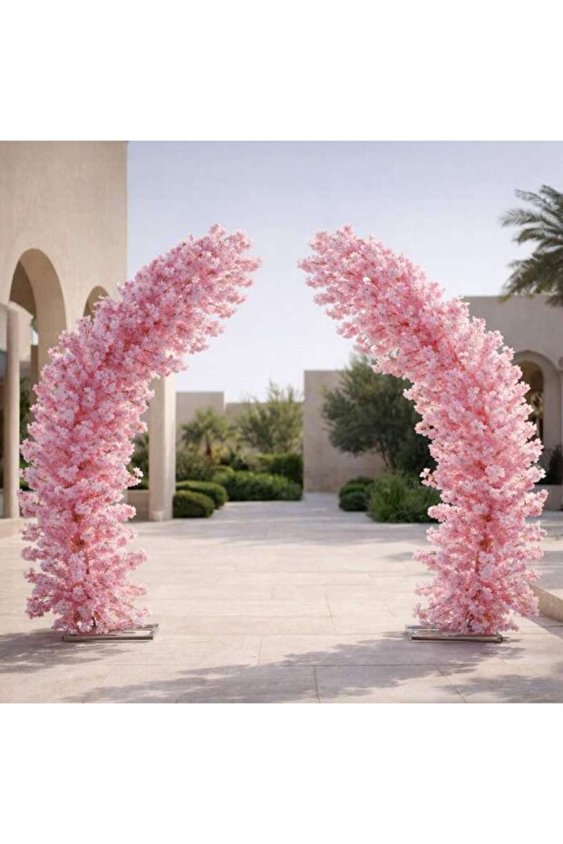 Cherry Blossom Arch Moon Gate -pink 335x60x275