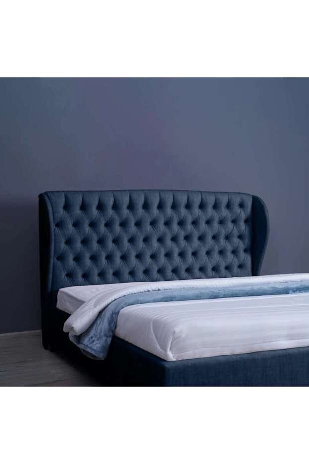 PLUTO HEADBOARD CHANEL NAVY BLUE L-200 : H-125 CM