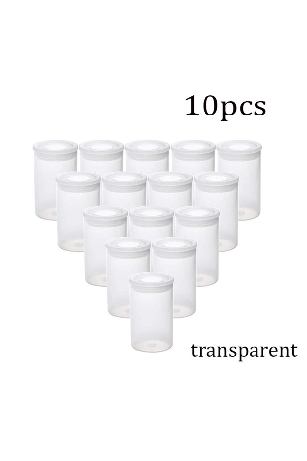 transparents 50pcs 10-50pcs 35mm Plastic Empty Black/White Bottle Film Cans Canisters Containers C