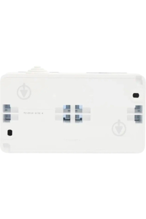 Double socket with earthing Schneider IP44 anthracite, horizontal surface mounting - 4
