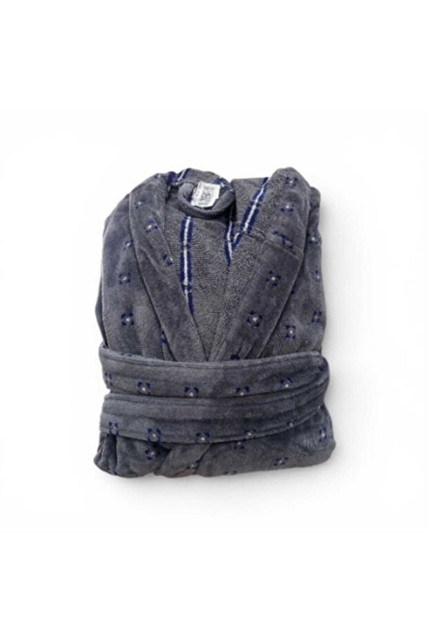 (Outlet) Hawaii Velvet Hooded Bathrobe (Size XL)