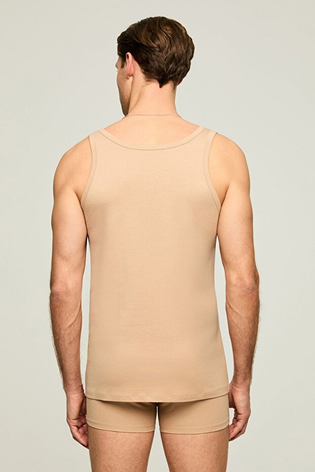 Cotton Modal 2-Pack Basic Men's Undershirts, 47% Modal 47% Cotton 6% Elastane - 5