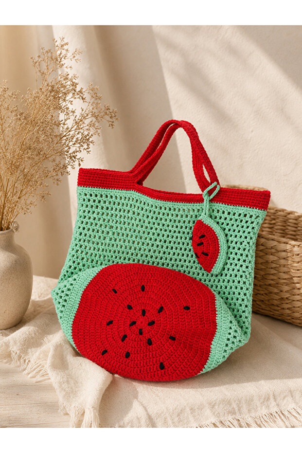 Watermelon Mesh Bag (Lined Base)