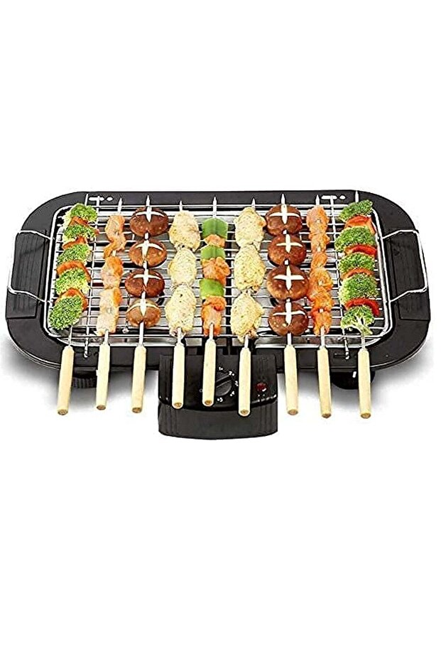Portable Electric Smokeless Barbecue 2000W High Power Grill Indoor BBQ Grilling Table