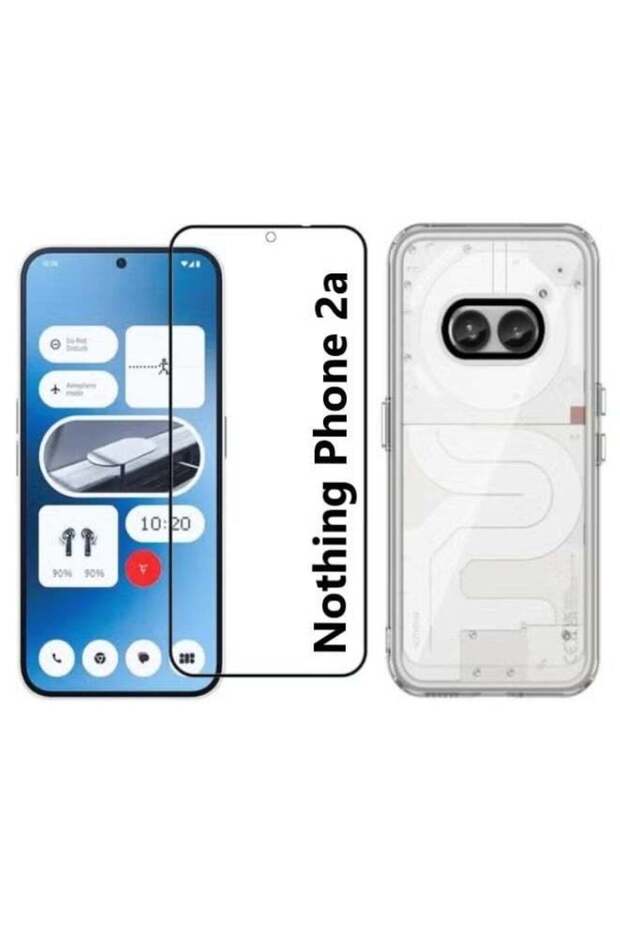 Nothing Phone 2A Case Cover with Full Glue Tempered Glass Screen Protector