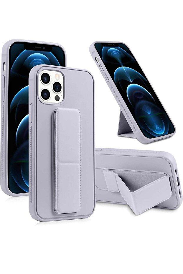 iPhone 16 Pro Max Titanium Gray Magnetic Case – Car Mount, Kickstand, Hand Strap & Multi-Stand Features in Premium Silicone