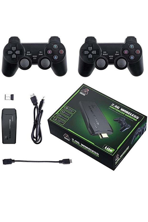 2.4G Wireless Controller Gamepad Console Stick with 10000+ Games 4K HDMI Output
