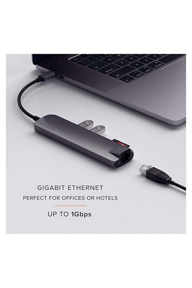 USB-C Slim Multi-Port with Ethernet Adapter