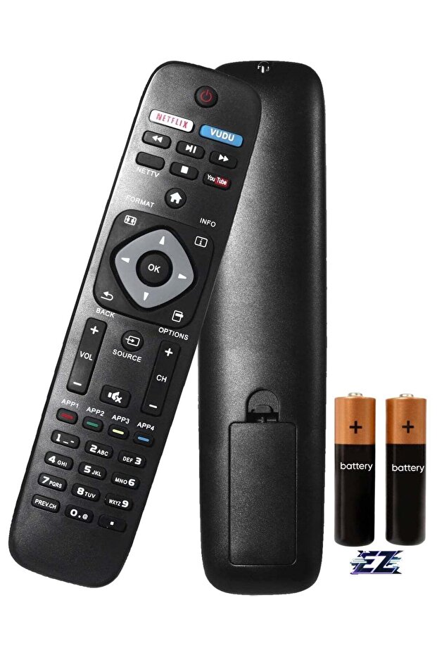 New Universal Replacement Remote Control NH500UP Suitable for Philips Smart LCD LED 4K UHD TV with battery