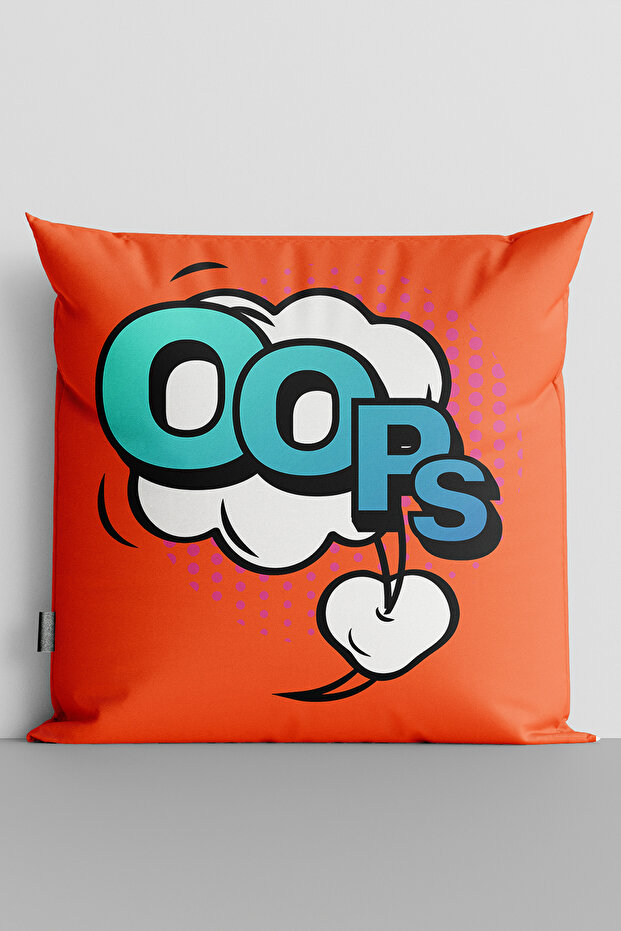 غطاء وسادة مطبوع رقميًا على الوجهين من Popart Oops - 116