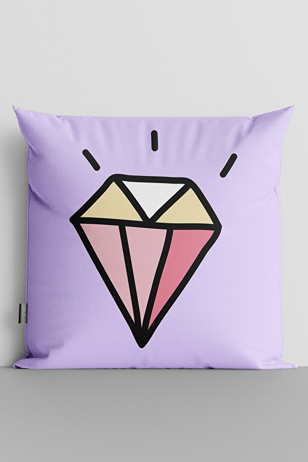 غطاء وسادة مطبوع رقميًا على الوجهين من Popart Diamond - 152