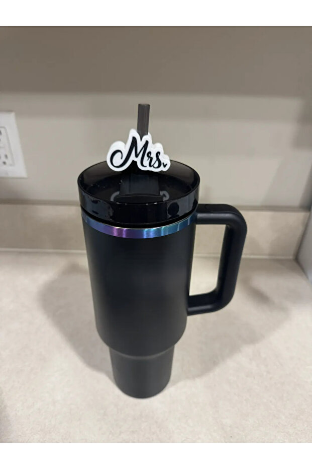 Decorative Straw Ornament, Cup and Thermos Accessory