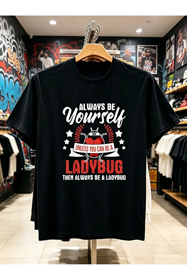 Ladybug Beetle Insectologist Graphic T-Shirt for Men Funny Nature Lover 1pc