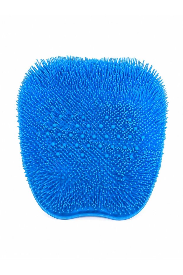 Silicone Back Scrubber Wall-Adhesive Massage and Bath Brush
