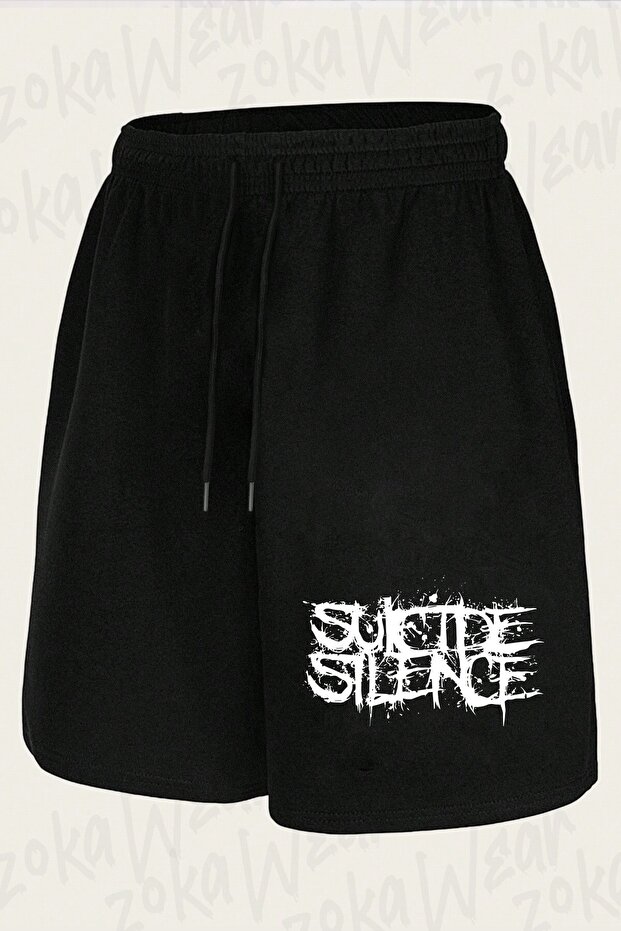 Unisex Suicide Silence Design Printed Shorts