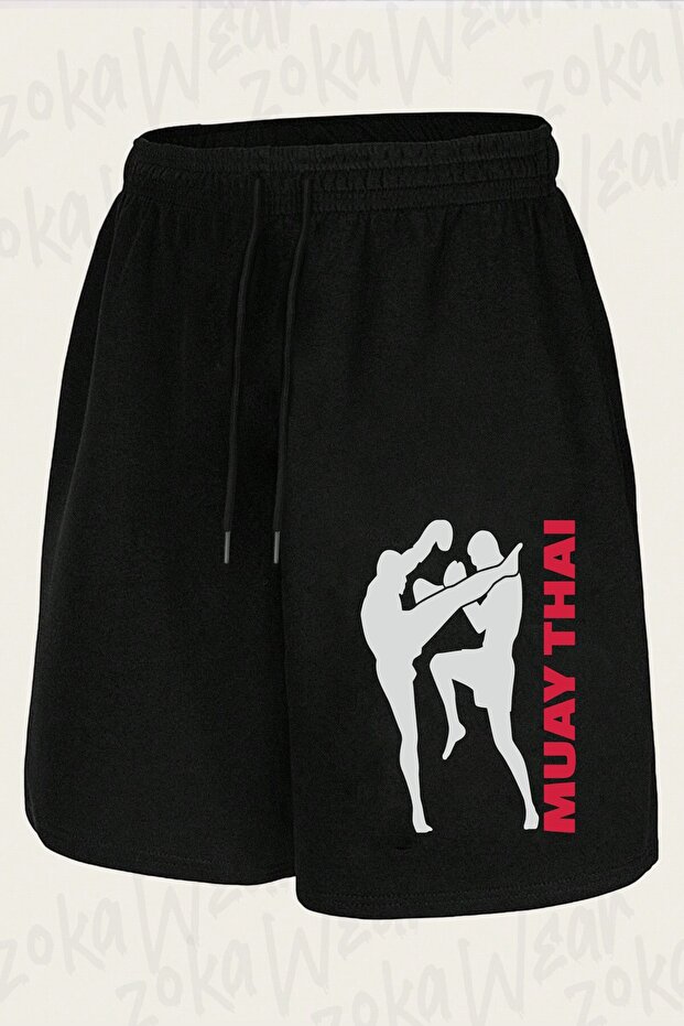 Unisex Muay Thai Design Printed Shorts