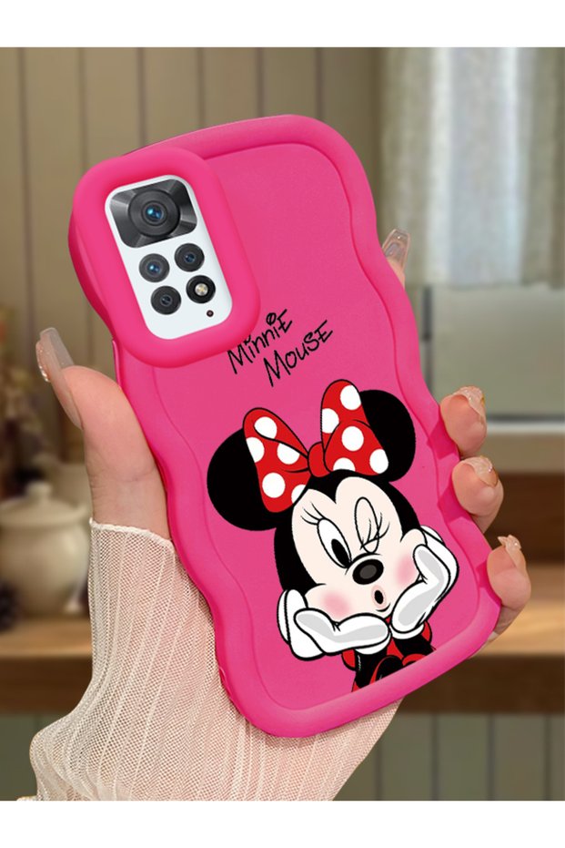 Redmi Note 11 Pro 4g Compatible Case Camera Protector Red Silicone Couple Phone Case Cute Pattern