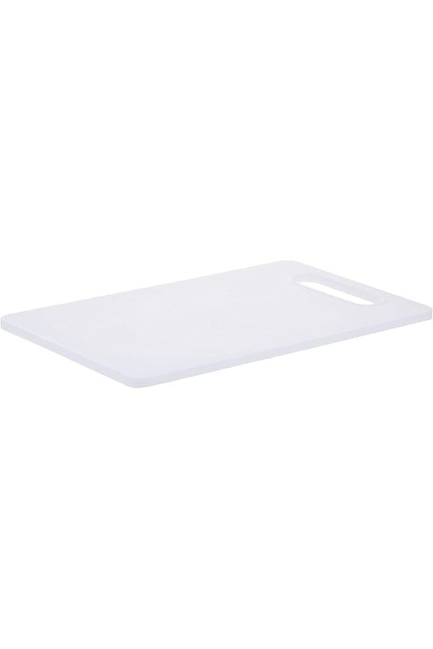 Compact White Medium Plastic Cutting Board, 37.5 cm, CNCB02 - Vegetable, Bread, Fruit, Meat Cutting Board, Chopping Board