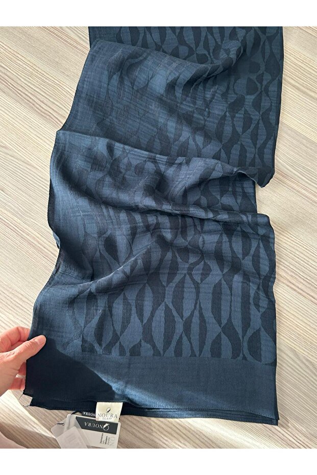 Noura Scarf Miora Shawl Dark Navy Blue
