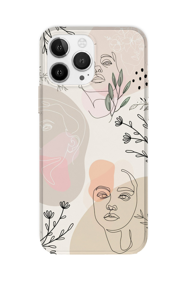 iPhone 12 Pro Max Compatible Printed Transparent Phone Case | Collection: Oneline
