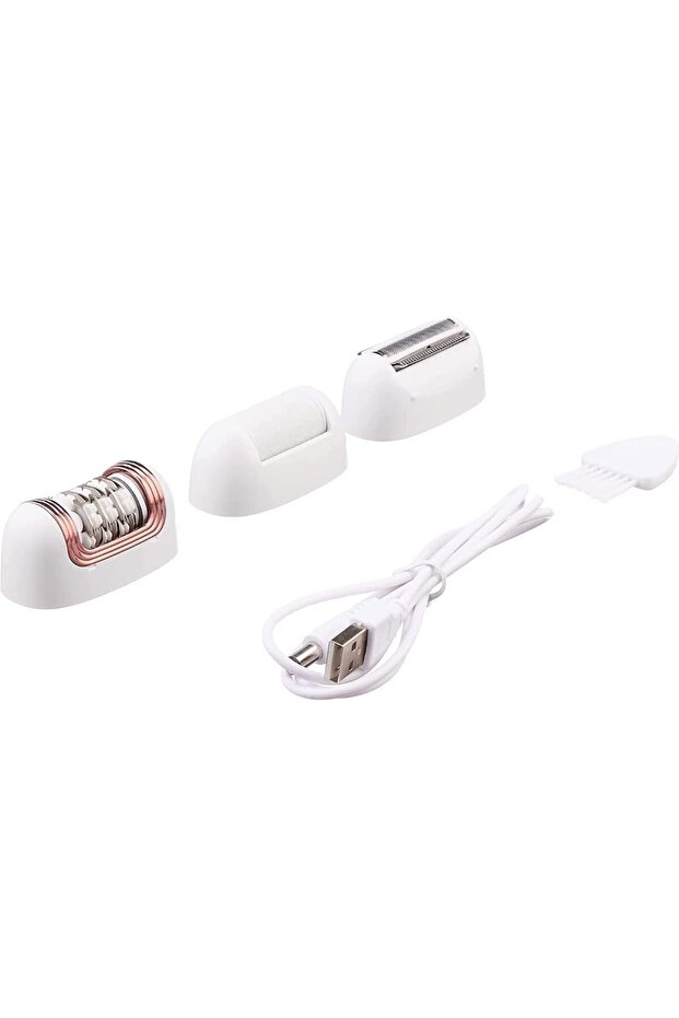 epilator with extra shaving head &scraping