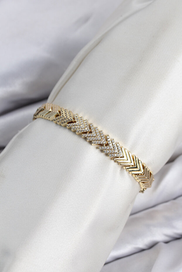 Cm Sergeant Model Zircon Stone Vip Series Gold Color Brass Women's Bracelet