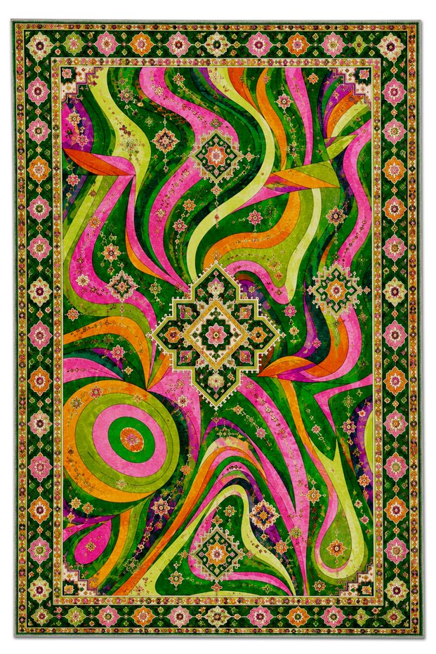 Sdt Mixed Patterned Modern Woven Base Decorative Carpet Sdtamor1181