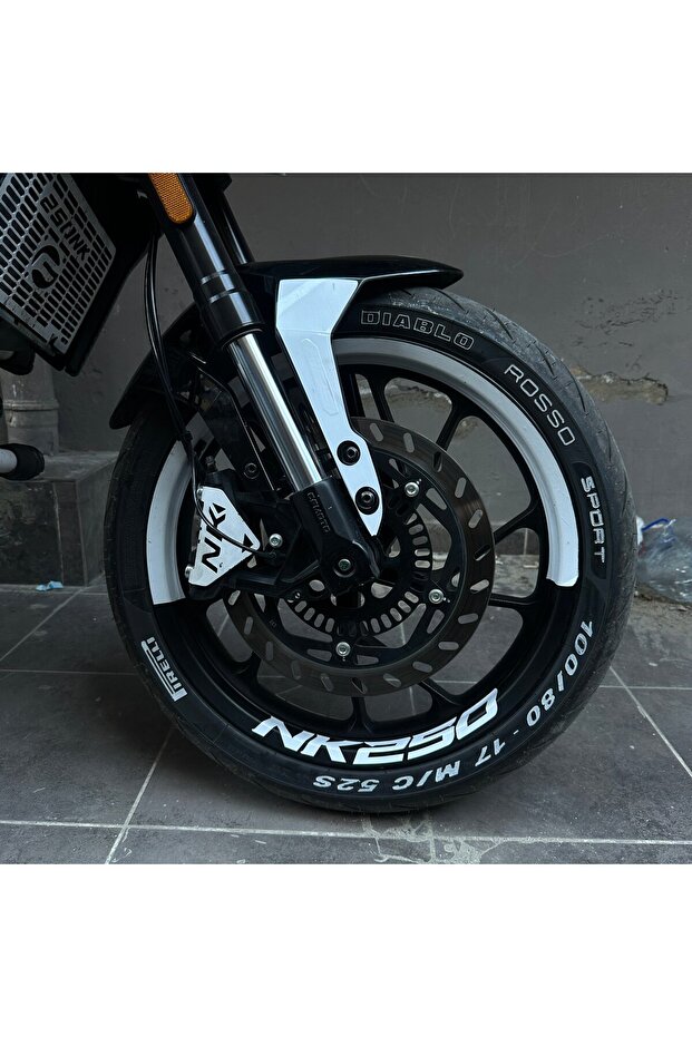 Cfmoto Nk250 Motorcycle Half Rim Covering Sticker Nk250 Writing Label Sticker Model