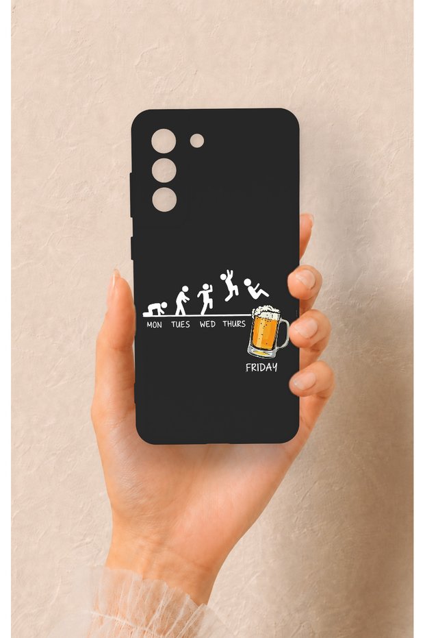 Samsung-S21Fe Compatible Fun Day Friday Patterned Silicone Case