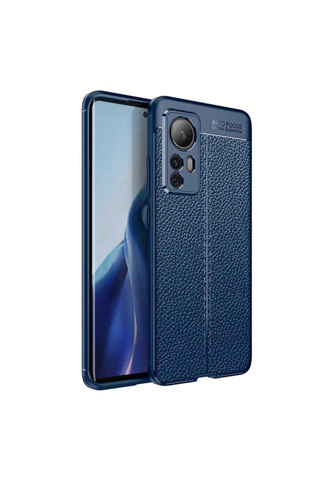 Xiaomi Mi 12 Case Leather Look Silicone with Camera Protection Ultimate Protection