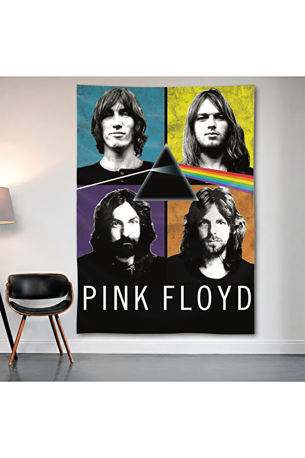 Pink Floyd Wall Covering Wall Carpet First Quality Satin Fabric Poster
