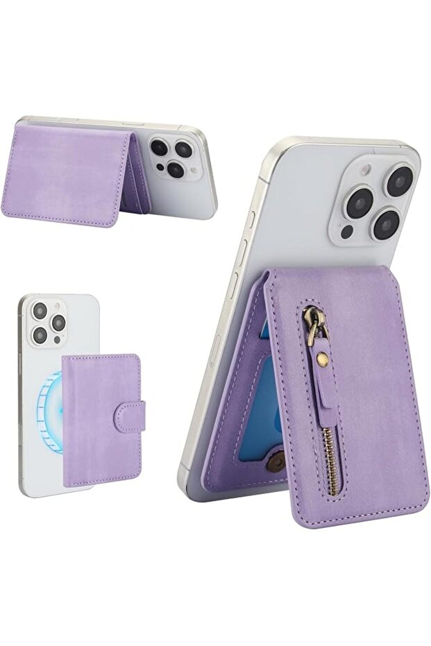 Card Wallet for MagSafe Wallet, Magnetic Wallet for iPhone 16 15 14 13 Series, Leather Wallet