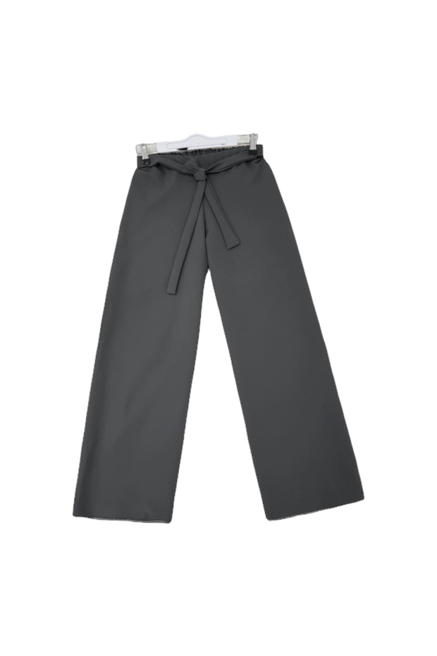 Women's Wide-Leg Trousers with Waist Tie – Effortless Chic