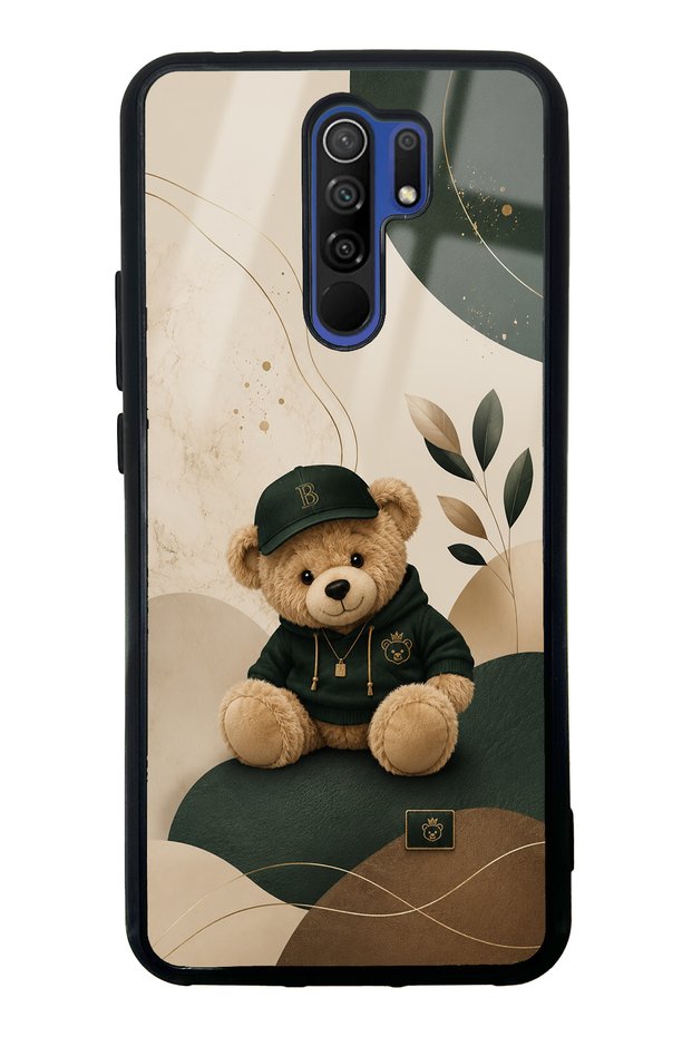 Xiaomi Redmi 9 Forest Teddy Design Glossy Phone Case