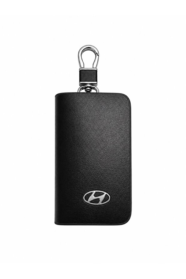 Hyundai Leather Zippered Keychain Stylish Quality Accessory Bag Car Car Keychain