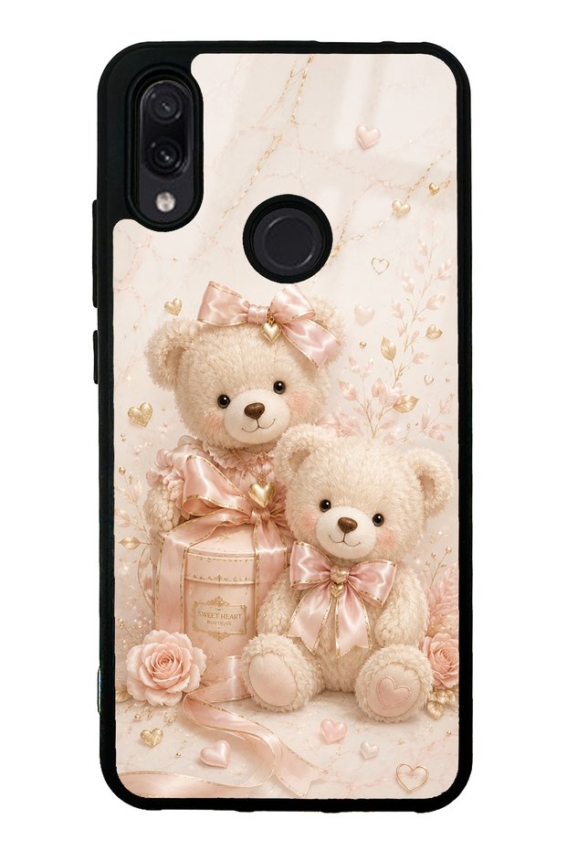 Xiaomi Redmi Note 7 Sweetheart Teddy Design Glossy Phone Case