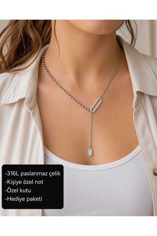 316L Stainless Steel Noble Balance Women's Necklace