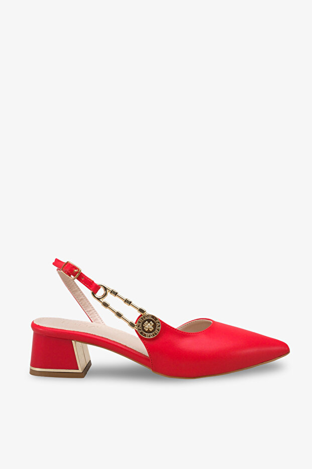 Wesay Women's Accessory Heeled Shoes - Red